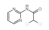 2,2-dichloro-N-pyrimidin-2-yl-acetamide结构式