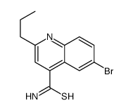 6-bromo-2-propylquinoline-4-carbothioamide结构式