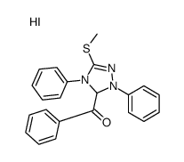 (3-methylsulfanyl-1,4-diphenyl-1,5-dihydro-1,2,4-triazol-1-ium-5-yl)-phenylmethanone,iodide Structure