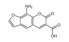 9-amino-7-oxofuro[3,2-g]chromene-6-carboxylic acid Structure