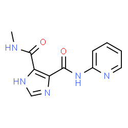 1H-Imidazole-4,5-dicarboxamide,N-methyl-N-2-pyridinyl-(9CI) structure