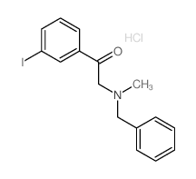 2-(benzyl-methyl-amino)-1-(3-iodophenyl)ethanone structure