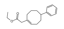 ethyl 2-(5-phenylcycloocten-1-yl)acetate Structure