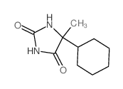 Hydantoin, 5-cyclohexyl-5-methyl- structure