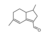 2,6,7,7a-Tetrahydro-1,5-dimethyl-1H-indene-3-carbaldehyde structure