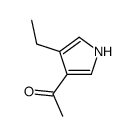 Ethanone, 1-(4-ethyl-1H-pyrrol-3-yl)- (9CI) picture