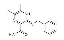 3-(benzylamino)-5,6-dimethylpyrazine-2-carboxamide Structure