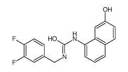 1-[(3,4-difluorophenyl)methyl]-3-(7-hydroxynaphthalen-1-yl)urea Structure