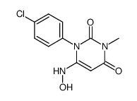 1-(4-chloro-phenyl)-6-hydroxyamino-3-methyl-1H-pyrimidine-2,4-dione Structure