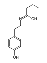 N-[2-(4-hydroxyphenyl)ethyl]butanamide结构式