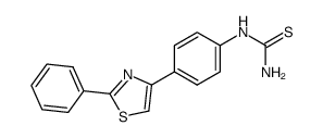 [4-(2-phenyl-thiazol-4-yl)-phenyl]-thiourea Structure