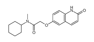 2-(6-carbostyriloxy)-N-cyclohexyl-N-methyl-acetamide Structure