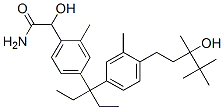 Benzeneacetamide,4-[1-ethyl-1-[4-(3-hydroxy-3,4,4-trimethylpentyl)-3-methylphenyl]propyl]--alpha--hydroxy-2-methyl- Structure