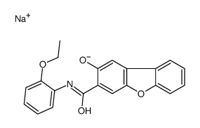 sodium,3-[(2-ethoxyphenyl)carbamoyl]dibenzofuran-2-olate Structure