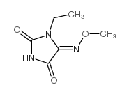 1-乙基咪唑烷-2,4,5-三酮 5-(O-甲基肟)结构式