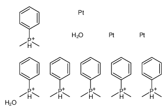 dimethyl(phenyl)phosphanium,platinum,dihydrate结构式