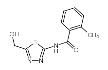 Benzamide, N-[5-(hydroxymethyl)-1,3,4-thiadiazol-2-yl]-2-methyl- (9CI) Structure