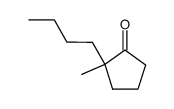 2-butyl-2-methyl-1-cyclopentanone Structure