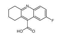 7-fluoro-1,2,3,4-tetrahydro-acridine-9-carboxylic acid结构式