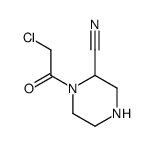 2-Piperazinecarbonitrile, 1-(chloroacetyl)- (9CI) Structure