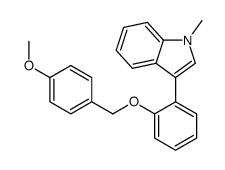 3-[2-[(4-methoxyphenyl)methoxy]phenyl]-1-methylindole Structure