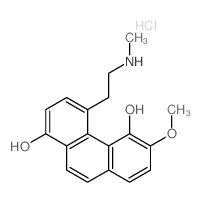 1,5-Phenanthrenediol,6-methoxy-4-[2-(methylamino)ethyl]-, hydrochloride(1:1) structure