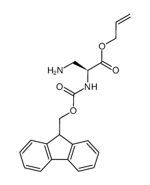 allyl (S)-2-(((9H-fluoren-9-yl)methoxy)carbonylamino)-3-aminopropanoate Structure