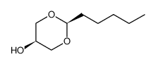 cis-2-n-amyl-5-hydroxy-1,3-dioxane结构式