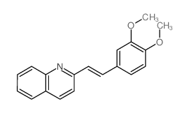 Quinoline, 2-[2-(3,4-dimethoxyphenyl)ethenyl]-结构式