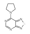 [1,2,5]Thiadiazolo[3,4-d]pyrimidine,7-(1-pyrrolidinyl)- Structure