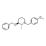 (2R,3S)-3-(Benzyloxy)-1-(4-methoxybenzyl)-2-methylpiperidine Structure