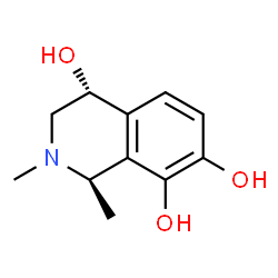 4,7,8-Isoquinolinetriol,1,2,3,4-tetrahydro-1,2-dimethyl-,trans-(9CI) Structure