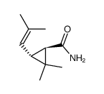 (+/-)-trans-2,2-dimethyl-3-(2',2'-dimethylvinyl)cyclopropanecarboxamide Structure