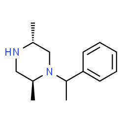 Piperazine, 2,5-dimethyl-1-(1-phenylethyl)-, (2S,5R)- (9CI) Structure