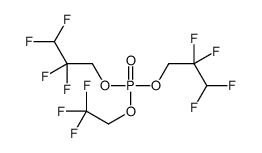 bis(2,2,3,3-tetrafluoropropyl) 2,2,2-trifluoroethyl phosphate结构式