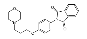 N-(4-(gamma-N'-morpholinopropoxy)phenyl)phthalimide结构式