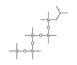 [dimethyl(2-methylpropyl)silyl]oxy-[[dimethyl(trimethylsilyloxy)silyl]oxy-dimethylsilyl]oxy-dimethylsilane结构式