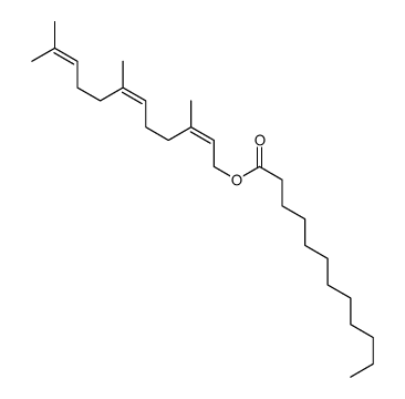 3,7,11-trimethyldodeca-2,6,10-trienyl dodecanoate Structure