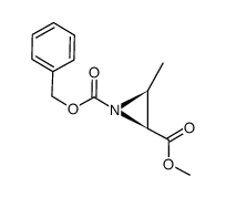 (2S,3S)-3-methylaziridine-1,2-dicarboxylic acid 1-benzylester 2-methyl ester Structure