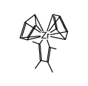 1,1-bis(cyclopentadienyl)-2,3,4,5-tetramethylzirconacyclopentadiene Structure