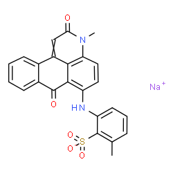 sodium [(2,7-dihydro-3-methyl-2,7-dioxo-3H-dibenz[f,ij]isoquinolin-6-yl)amino]toluenesulphonate结构式