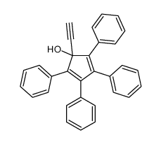 1-ethynyl-2,3,4,5-tetraphenylcyclopenta-2,4-dien-1-ol Structure