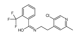 N-[2-(5-chloro-2-methylpyridin-4-yl)ethyl]-2-(trifluoromethyl)benzamide结构式