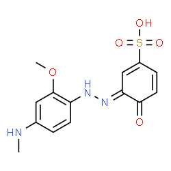 4-hydroxy-3-[[2-methoxy-4-(N-methylamino)phenyl]azo]benzenesulphonic acid picture