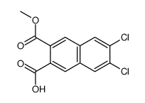 2-carboxy-3-carbomethoxy-6,7-dichloronaphthalene Structure