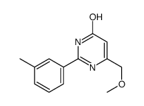 6-(methoxymethyl)-2-(3-methylphenyl)pyrimidin-4-ol Structure