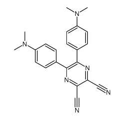 5,6-bis[4-(dimethylamino)phenyl]pyrazine-2,3-dicarbonitrile Structure