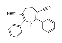 2,7-diphenyl-4,5-dihydro-1H-azepine-3,6-dicarbonitrile Structure