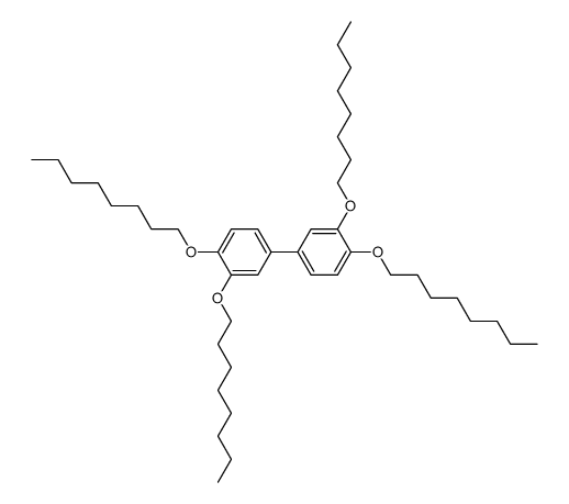 3,4,3′,4′-tetrakis(octyloxy)biphenyl Structure