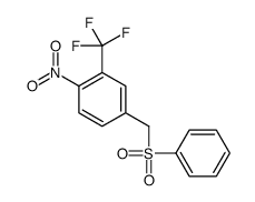 4-(benzenesulfonylmethyl)-1-nitro-2-(trifluoromethyl)benzene结构式